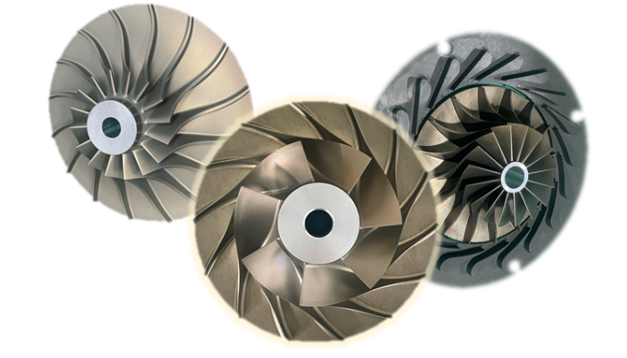3D shape of compressor and turbine impeller
